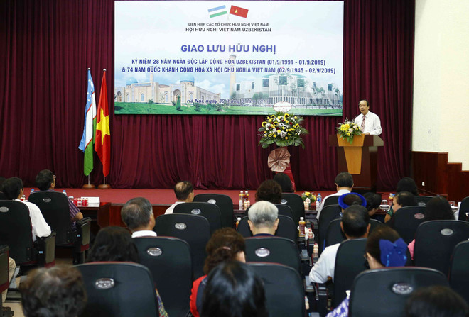 乌兹别克斯坦共和国独立日28周年纪念活动在河内举行 ảnh 2 乌兹别克斯坦共和国独立日28周年纪念活动在河内举行 ảnh 2