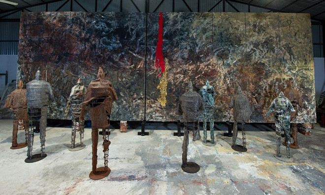 越南艺术家的首个个人展亮相意大利 ảnh 1