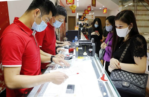 10月7日上午越南国内黄金价格上涨5万越盾 ảnh 1