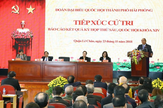 阮春福总理在海防市开展选民接待活动 ảnh 2 阮春福总理在海防市开展选民接待活动 ảnh 2