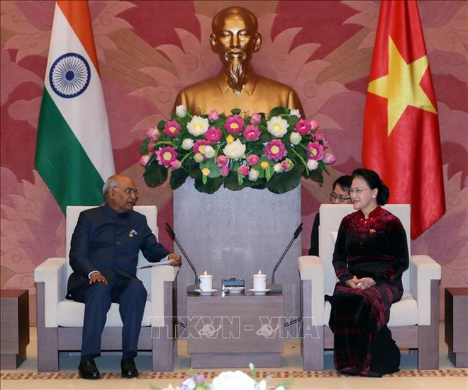 国会主席阮氏金银会见印度总统科温德 ảnh 2 国会主席阮氏金银会见印度总统科温德 ảnh 2