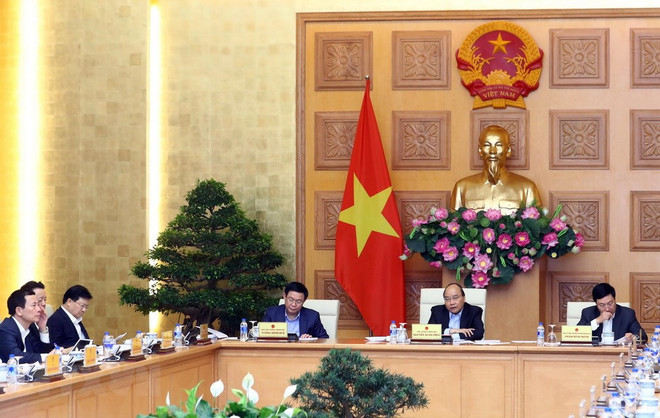 阮春福总理主持召开政府常务会议 ảnh 1  阮春福总理主持召开政府常务会议 ảnh 1