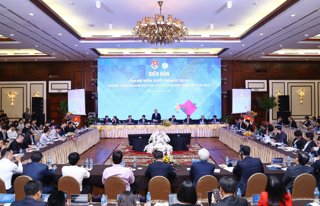 政府总理阮春福:政府将为青年创新创业创造最好的条件 ảnh 2 政府总理阮春福:政府将为青年创新创业创造最好的条件 ảnh 2
