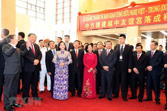 越中友谊宫交接仪式在河内举行 ảnh 1 越中友谊宫交接仪式在河内举行 ảnh 1