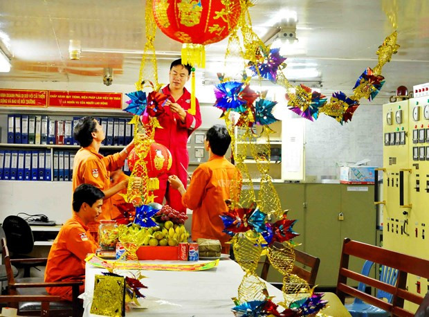 在钻井平台和石油工程上提前过春节 ảnh 2 在钻井平台和石油工程上提前过春节 ảnh 2