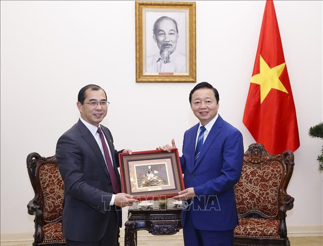 政府副总理陈红河会见中国能建国际集团总经理乔旭斌 ảnh 1 政府副总理陈红河会见中国能建国际集团总经理乔旭斌 ảnh 1