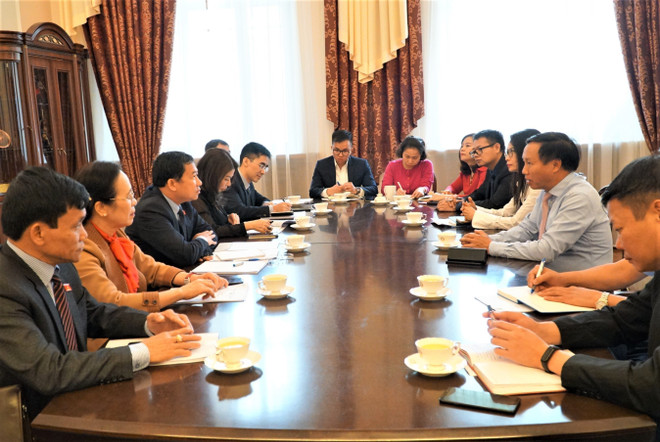 越南国会对外委员会代表团对越俄两国所签署各项国际条约执行情况进行监督 ảnh 3