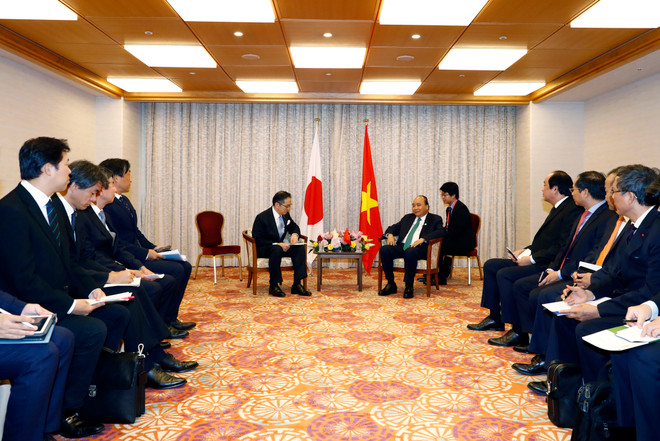 G20峰会:政府总理阮春福会见日本投资者 ảnh 1 G20峰会:政府总理阮春福会见日本投资者 ảnh 1