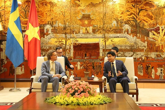 瑞典驻越南大使对河内所取得的成就印象深刻 ảnh 1