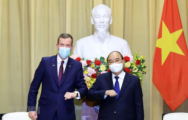 国家主席阮春福会见澳大利亚贸易、旅游和投资部长丹·特汉 ảnh 1 国家主席阮春福会见澳大利亚贸易、旅游和投资部长丹·特汉 ảnh 1