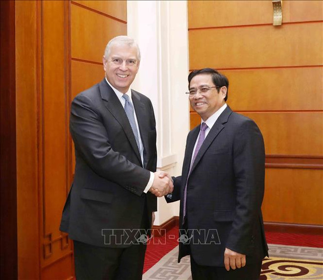 中央组织部部长范明正会见英国约克公爵安德鲁王子 ảnh 1 中央组织部部长范明正会见英国约克公爵安德鲁王子 ảnh 1