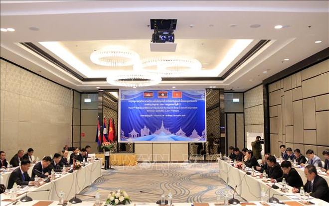 越老柬加强合作 打击跨境毒品犯罪 ảnh 1