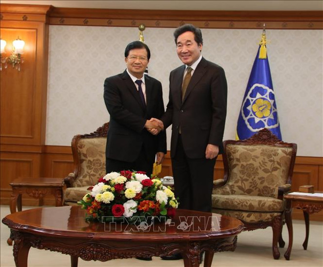 政府副总理郑廷勇:越南一向重视与韩国的关系 ảnh 1 政府副总理郑廷勇:越南一向重视与韩国的关系 ảnh 1