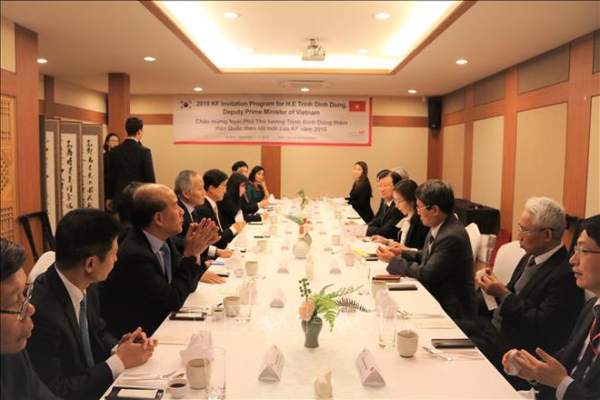 政府副总理郑廷勇:越南一向重视与韩国的关系 ảnh 2 政府副总理郑廷勇:越南一向重视与韩国的关系 ảnh 2