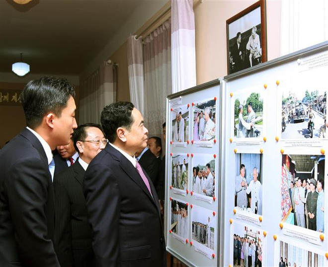 朝鲜最高领导人金日成访问越南60周年纪念活动在河内举行 ảnh 2 朝鲜最高领导人金日成访问越南60周年纪念活动在河内举行 ảnh 2