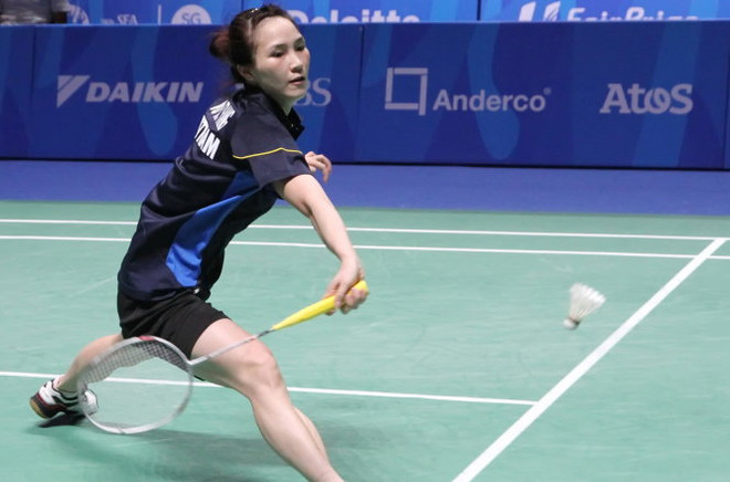 2016年美国羽毛球公开赛:越南选手武氏妆击败美国选手 ảnh 1 2016年美国羽毛球公开赛:越南选手武氏妆击败美国选手 ảnh 1