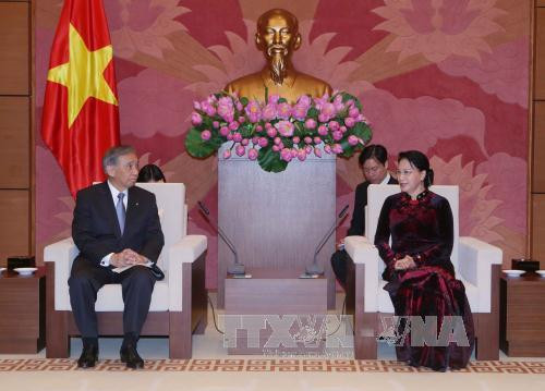 越南国会主席阮氏金银会见日本群马县代表团 ảnh 1 越南国会主席阮氏金银会见日本群马县代表团 ảnh 1