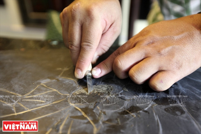 西湖磨漆画培训班——越南磨漆画走向世界的桥梁 ảnh 7 西湖磨漆画培训班——越南磨漆画走向世界的桥梁 ảnh 7