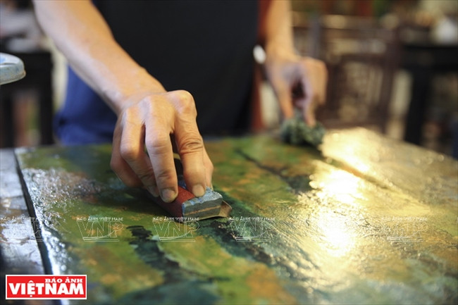西湖磨漆画培训班——越南磨漆画走向世界的桥梁 ảnh 10 西湖磨漆画培训班——越南磨漆画走向世界的桥梁 ảnh 10
