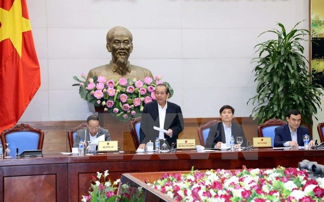 越南政府副总理张和平主持召开工商部行政审批制度改革总结会议 ảnh 1