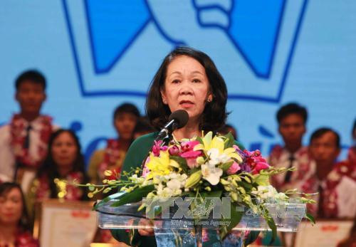 越共中央民运部部长张氏梅出席永福省民族大团结日活动 ảnh 1 越共中央民运部部长张氏梅出席永福省民族大团结日活动 ảnh 1