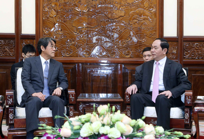 越南国家主席陈大光会见前来递交国书的各国新任驻越大使 ảnh 3