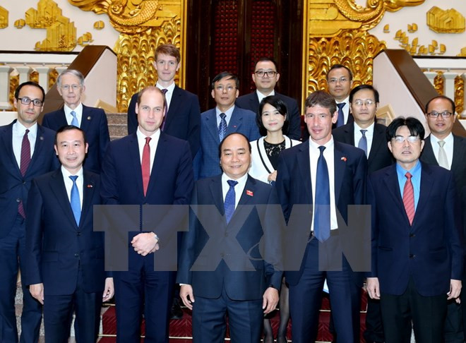 阮春福总理会见英国王子威廉 ảnh 1 阮春福总理会见英国王子威廉 ảnh 1