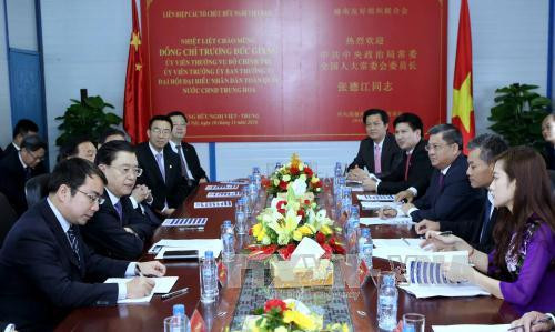 中国全国人大常委会委员长张德江视察“越中友谊宫”工程项目 ảnh 2