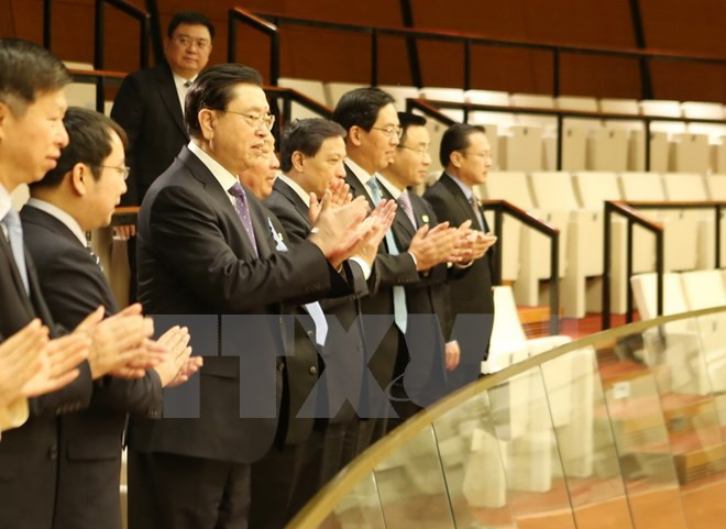 第十四届国会第二次会议:中国党和国家高级代表团旁听大会 ảnh 1 第十四届国会第二次会议:中国党和国家高级代表团旁听大会 ảnh 1