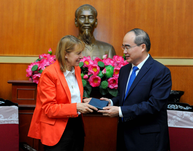 阮善仁主席：越德战略伙伴关系将不断走向深入 ảnh 1