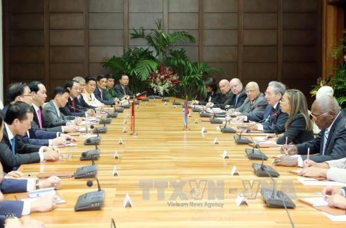 越南与古巴发表联合声明 ảnh 1 越南与古巴发表联合声明 ảnh 1