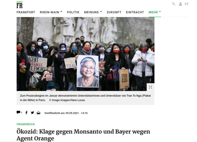 德国媒体:美军在越南战争所使用橙剂的影响至今仍存在 ảnh 1 德国媒体:美军在越南战争所使用橙剂的影响至今仍存在 ảnh 1