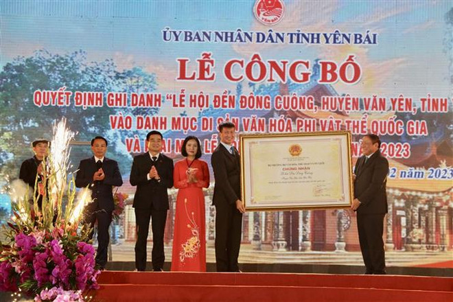 安沛省东光庙会被列入国家级非物质文化遗产名录 ảnh 1