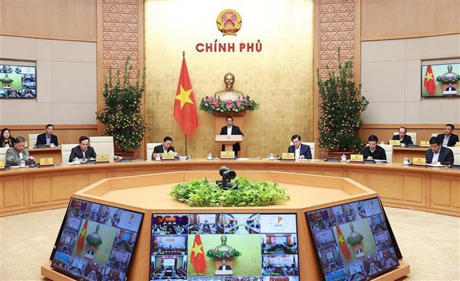 范明政总理主持召开2023年1月政府例行会议 ảnh 1 范明政总理主持召开2023年1月政府例行会议 ảnh 1