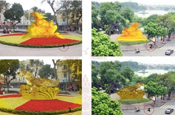 在还剑湖周边设乌龟铜像的提案受到市民的关注 ảnh 1 在还剑湖周边设乌龟铜像的提案受到市民的关注 ảnh 1