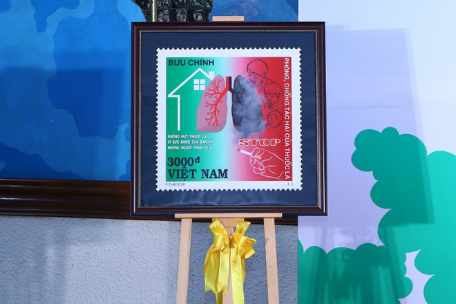 越南“预防烟草危害”邮票集首发 ảnh 2 越南“预防烟草危害”邮票集首发 ảnh 2
