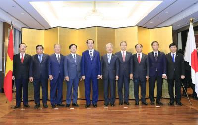 越南国家主席陈大光会见日本大型经济集团领导 ảnh 1 越南国家主席陈大光会见日本大型经济集团领导 ảnh 1