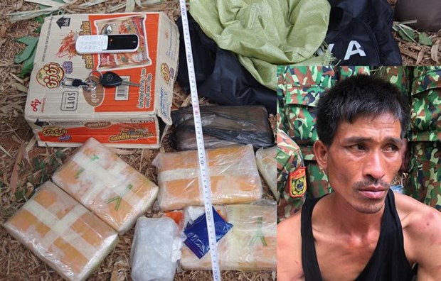 广治省逮捕将3.8万粒毒品运进越南的老挝犯罪嫌疑人 ảnh 1 广治省逮捕将3.8万粒毒品运进越南的老挝犯罪嫌疑人 ảnh 1