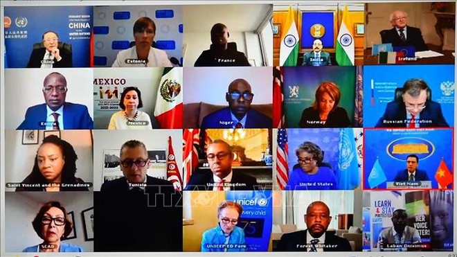 越南与联合国安理会：结束战争是保护儿童的前提 ảnh 2