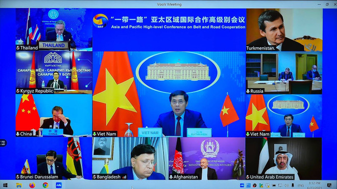 越南外长裴青山出席“一带一路”亚太区域国际合作高级别会议 ảnh 1 越南外长裴青山出席“一带一路”亚太区域国际合作高级别会议 ảnh 1