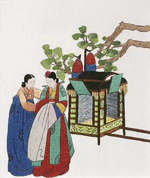 韩国刺绣作品展在河内开展 ảnh 1