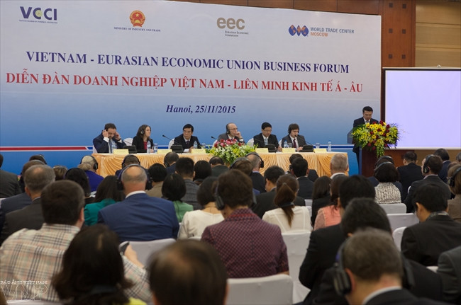 越南-欧亚经济联盟企业论坛在河内举行 ảnh 1 越南-欧亚经济联盟企业论坛在河内举行 ảnh 1