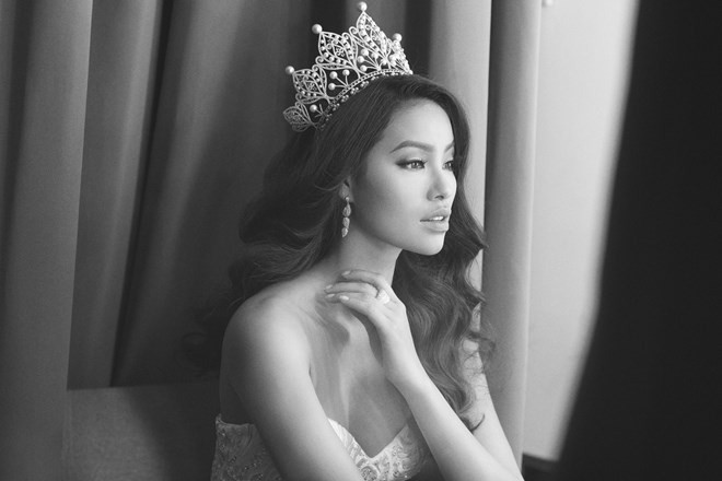 越南环球小姐冠军范香将参加2015“环球小姐”选美大赛总结赛 ảnh 1