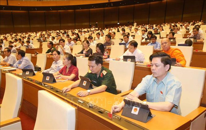 越南第十四届国会第九次会议通过两项决议和两部法律 ảnh 1 越南第十四届国会第九次会议通过两项决议和两部法律 ảnh 1