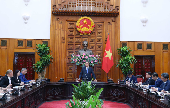 政府总理阮春福会见在越投资的中国企业代表团 ảnh 1