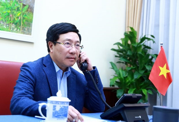 政府副总理兼外交部长范平明与美国国务卿蓬佩奥通电话 ảnh 1 政府副总理兼外交部长范平明与美国国务卿蓬佩奥通电话 ảnh 1