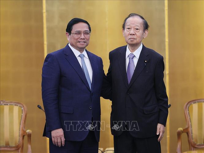 越南政府总理范明政会见日越友好议员联盟 ảnh 2 越南政府总理范明政会见日越友好议员联盟 ảnh 2