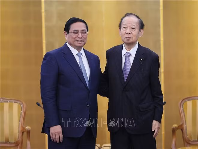 越南政府总理范明政会见日越友好议员联盟 ảnh 2