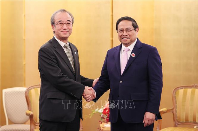 越南政府总理范明政会见日本五县知事 ảnh 4 越南政府总理范明政会见日本五县知事 ảnh 4
