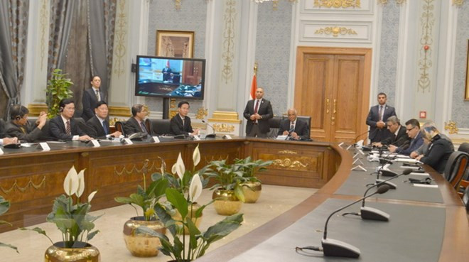 越共中央宣教部部长武文赏对埃及进行工作访问 ảnh 1 越共中央宣教部部长武文赏对埃及进行工作访问 ảnh 1